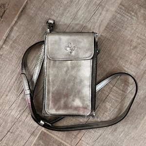 Patricia Nash Silver Crossbody Phone Bag